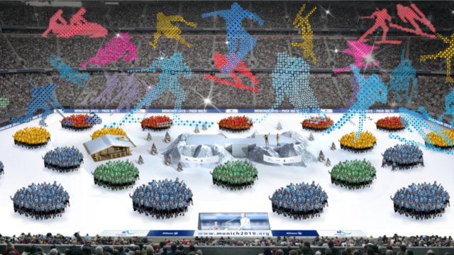 Wintersport zum Ausprobieren beim Familienfest am 11. Juni 2011 rund um die Allianz Arena