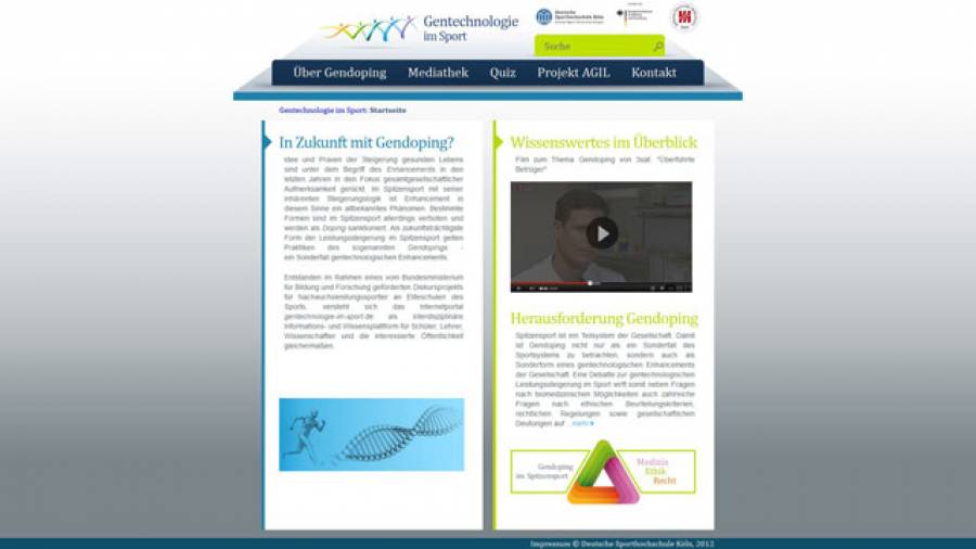 Neues Informationsportal: www.gentechnologie-im-sport.de