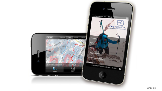 Unterwegs in den Bergen - Sicherheit mit der Ortovox Skitouren App