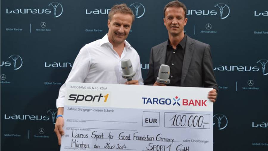 100.000 Euro für die Laureus Sport for Good Stiftung