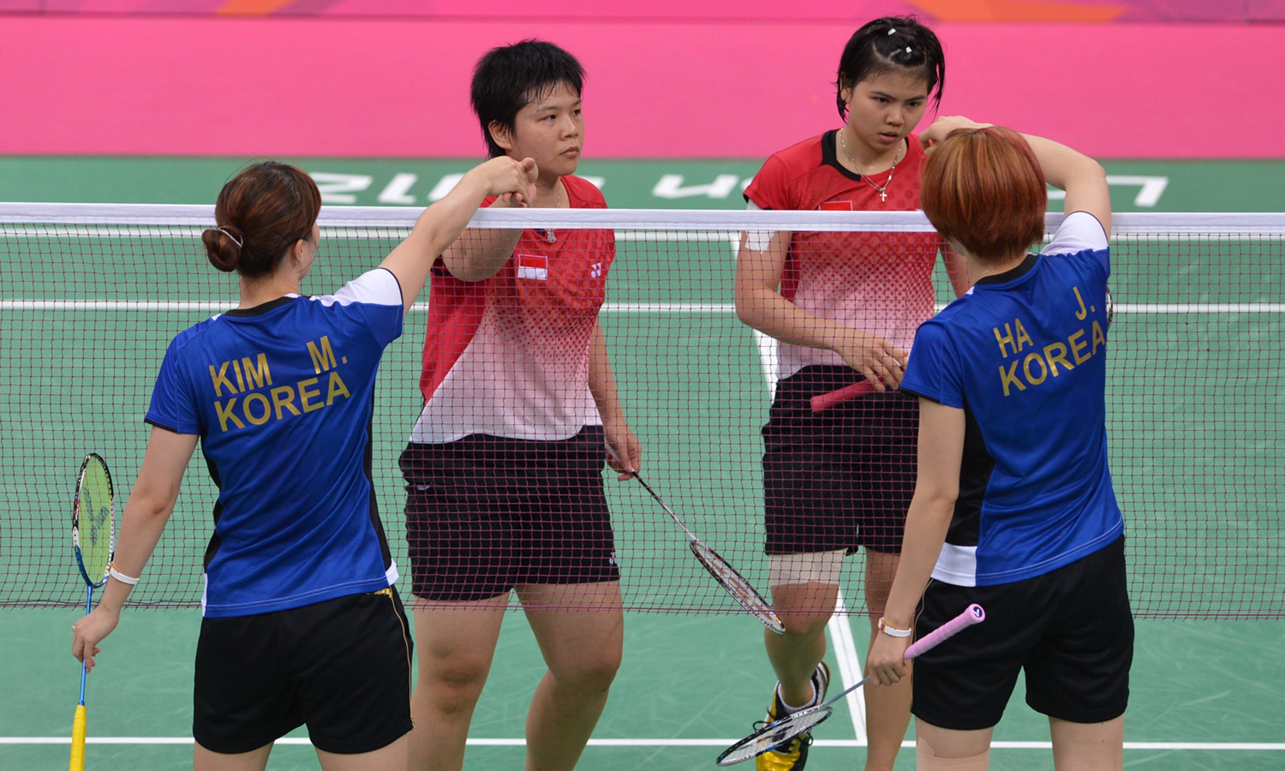 Spiele verschoben - Vier Badminton-Damendoppel ausgeschlossen