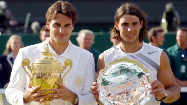 picture alliance; Roger Federer und Rafael Nadal - Folgt in diesem Jahr das vierte Final-Duell?