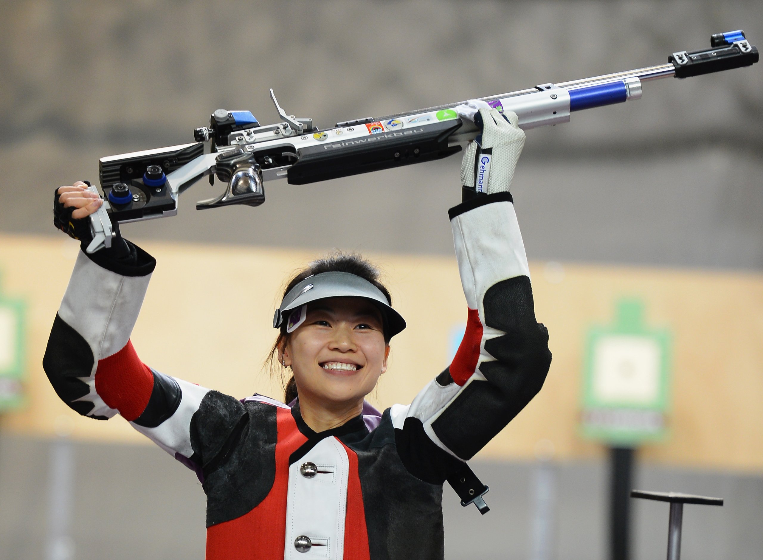 getty images; Yi Siling, erste Goldmedaillengewinnerin von London