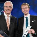 GES/Mercedes-Benz; (v.l.): Franz Beckenbauer und Derk Hoberg