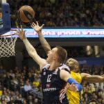 getty images; Bayern-Forward Robin Benzing in der Euroleague 2013/14 gegen Tel Aviv