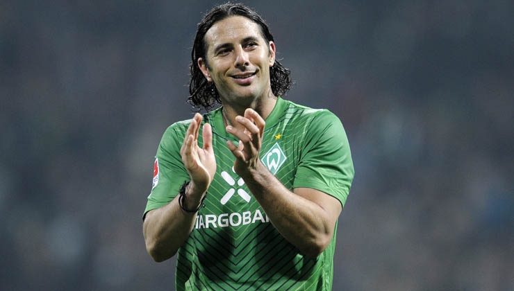 Getty Images; Damals wie heute: Claudio Pizarro wird zum dritten Mal Bremer.