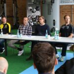 Christian Riedel; von links nach rechts: Robert Heiduk, Andreas Beck, Thomas Wilhelmi, Rene Adler, Dominik Suslik