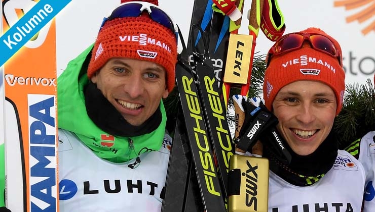 gettyimages.de - Björn Kircheisen (li.) und Eric Frenzel bei der WM Anfang des Jahres in Lahti