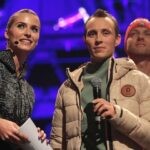 gettyimages.de -- Lena Gerke und Eric Frenzel bei der Präsentation des deutschen Olympia-Outfits in Düsseldorf