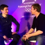 Derk Hoberg -- Martin Schmitt (li.) im Gespräch mit Derk Hoberg