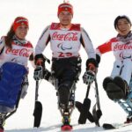 Vin links: Anna Schaffelhuber, Anna-Lena Forster (beide Deutschland) und Momoka Muraoka (Japan)