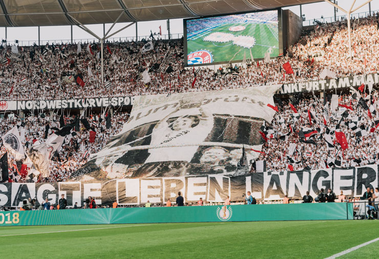 eintracht fans pokalfinale 2018 choreographie