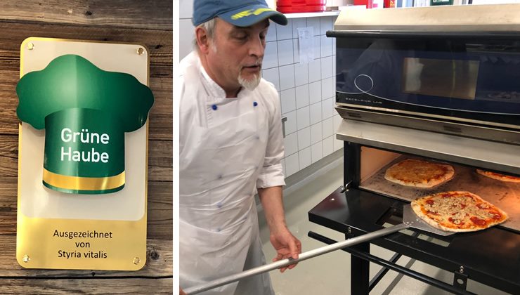 gruene haube pizza