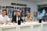 MT Melsungen -- (von links nach rechts:) Finn Lemke, Daniel Bettermann, Kathrin Köhler-Nachtnebel, Jesper Larsson und Frank Schneller