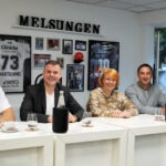 Lucas Mertsching, MT Melsungen -- (von links nach rechts:) Finn Lemke, Daniel Bettermann, Katja Köhler-Nachtnebel, Jesper Larsson und Frank Schneller